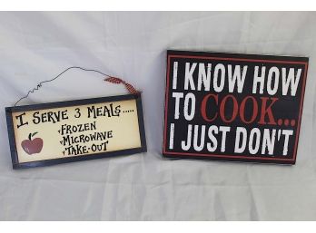 Cooking Decor Signs