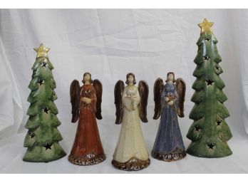 Ceramic Angels & Christmas Trees