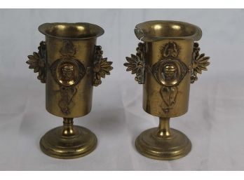 Pair Of Brass Drinking Goblets