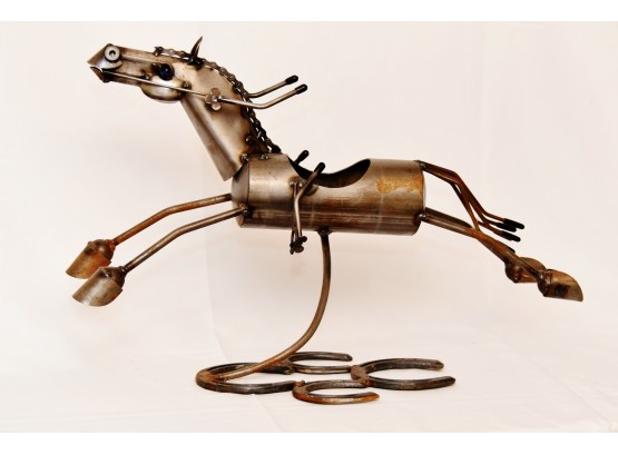 Amazing Industrial Art Horse Sculpture