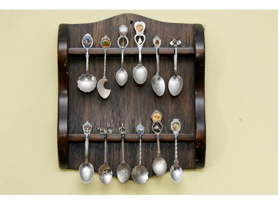Spoon Collection With Display Rack