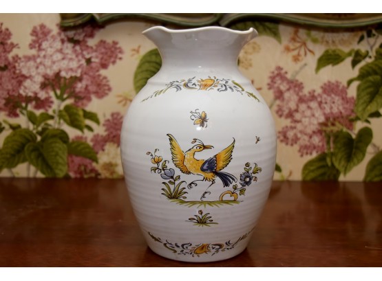 Hand Painted French Ceramic Vase