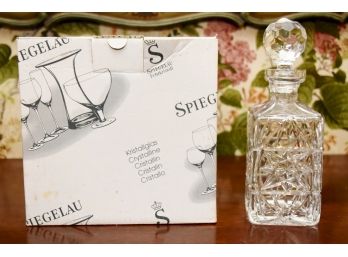 Cut Glass Crystal Decanter Including Set Of Wine Glasses