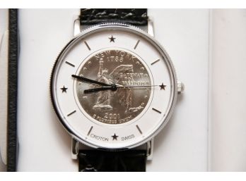 NY State Quarter Collectors Croton Watch