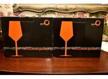 2 Boxes Of 'Revolution Power' Wine Glasses