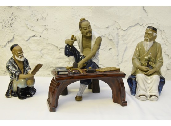 Three Asian Woodworkers
