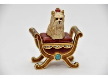 Jay Strongwater Pampered Pup Trinket Box