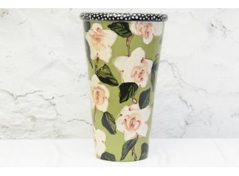 'Droll' Hand Painted Flower Vase