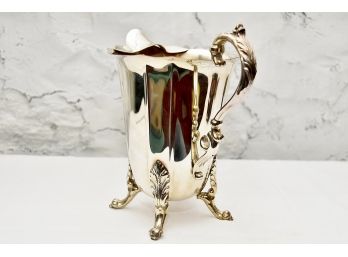 Antique Silver On Copper Pitcher