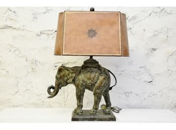 Outstanding Bronze Elephant Lamp-VERY HEAVY