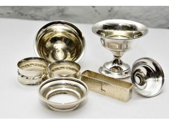 Sterling Silver Assorted Pieces Including Napkin Rings 173 Grams