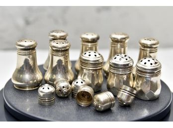 Sterling Silver Antique Salt And Pepper Shakers 71 Grams