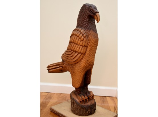 Large Carved Wooden Eagle - 26' Tall