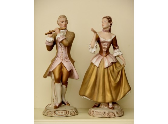 Amazing Royal Dux Figurine Victorian Man And Woman Item #40