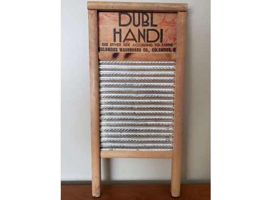 Vintage Wooden Washboard With Great Lettering