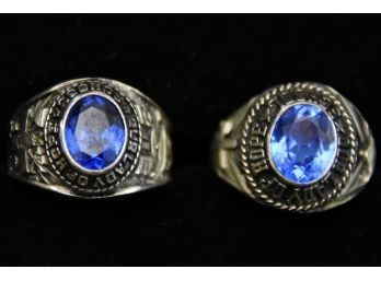 Vintage Sterling School Rings - Jewelry Lot #12
