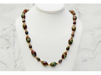 Painted Bead Necklace