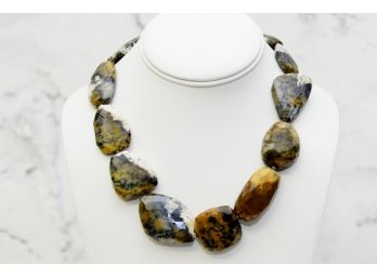 Rebecca Collins Sterling And Stone Necklace