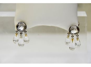 Bielka Swarovski Crystal Clip On Earrings