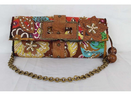 Mary Frances Beaded Flower Wallet
