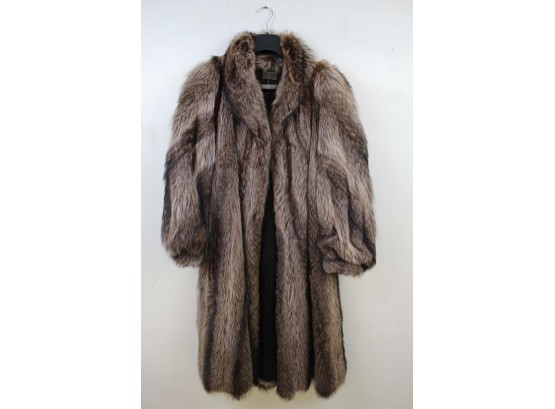 Raccoon Fur Coat Made In Canada