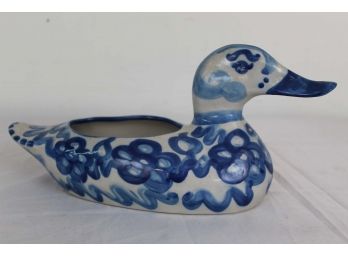 Blue & White Porcelain Duck