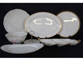 Lenox Lot 2 Including Large Plates & Serving Trays
