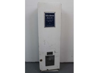 Vintage 1959 Modess Sanitary Napkin Dispenser 9L X 6W X 30H