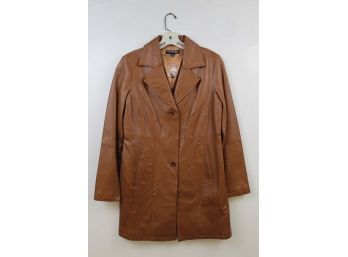 Chadwicks Of Boston Brown Leather Jacket Women's Size 4