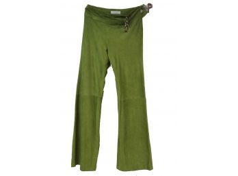 Valentino Green Suede Pants