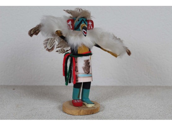 Signed Navajo Eagle Kachina Doll (7' Tall)