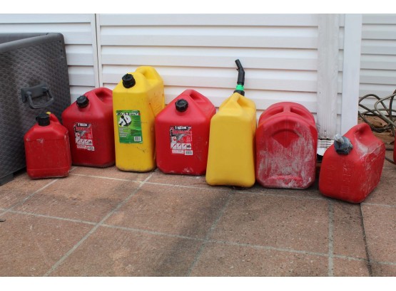 Assortment Of Gas Cans
