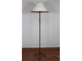 Rustic Wrought Iron Floor Lamp 58'