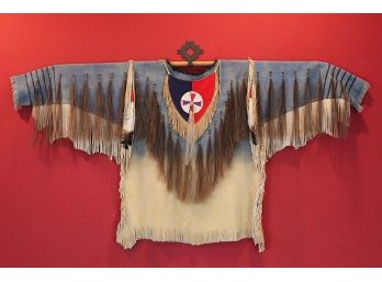 Authentic Native American Tribal War Shirt 57 X 31