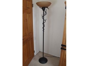 Wrought Iron Floor Lamp With Branch Design 71'