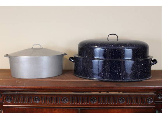 Pair Of Oven Roasting Pans