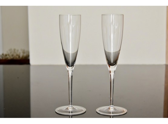 Pair Of Tiffany Champagne Flutes READ