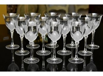 Set Of 12 JG Durand Red Wine Glasses