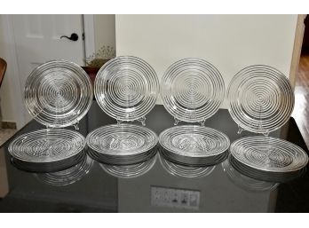 Set Of Eight Beehive Dinner Plates
