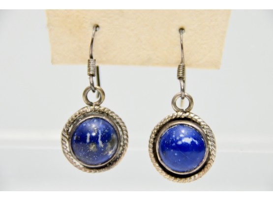 Sterling And Lapis Earrings (lot 41)
