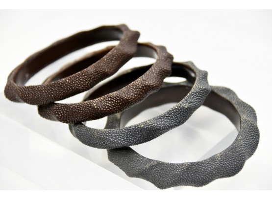 Four Stingray Bangle Bracelets (lot 20)