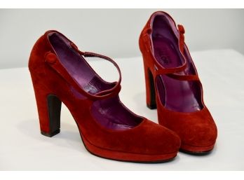 Studio Milori Italy Womans Red Shoes Size 39