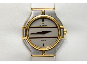 Movado Watch Featuring 14k Gold Bar Strap  (lot 19)