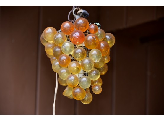 Vintage Glass Grapes Outdoor Hanging Light Fixure