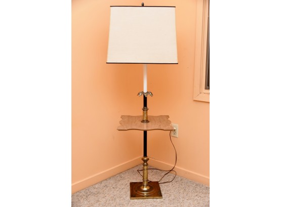 MCM Brass Lamp Table