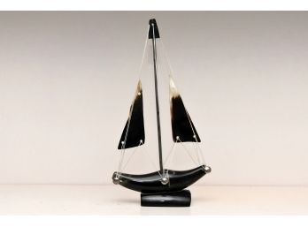 Horn Sailboat Sculpture