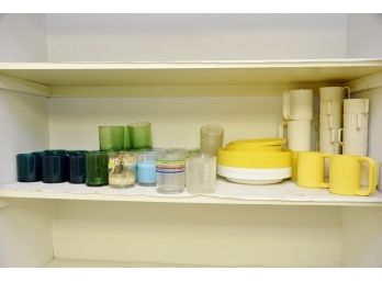 Shelf Of MCM Plasticware