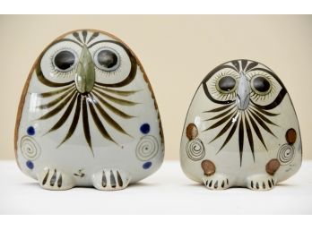 Hand Painted Ceramic Owls