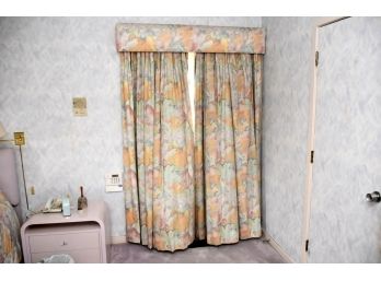 MCM Window Treatment Including Drapes And Valance