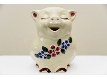 Smiley Ceramic Pig